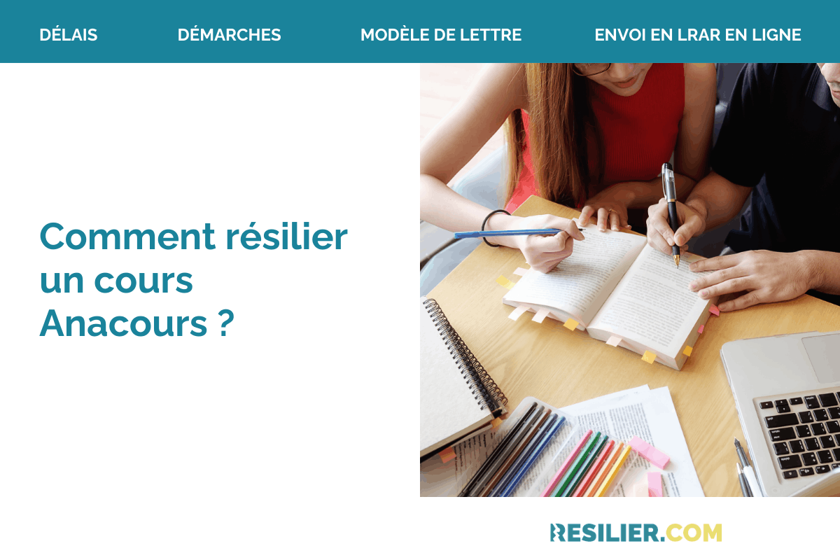 resilier cours soutien scolaire anacours