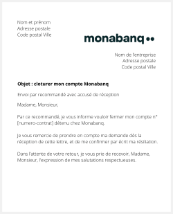 lettre cloture compte monabanq