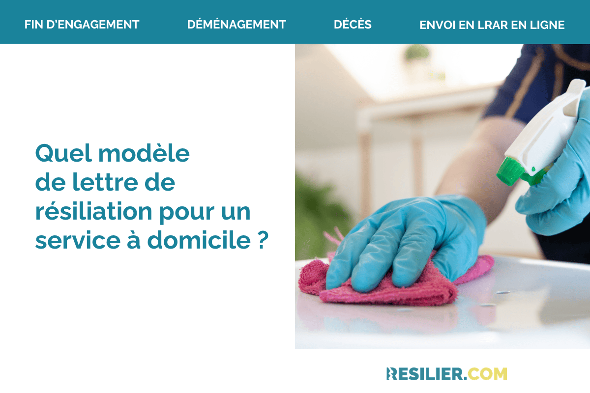 modele lettre resiliation service domicile