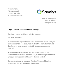 la lettre pour resilier un contrat engie home services