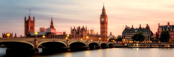 Vue de Londres, Big Ben et le Parlement