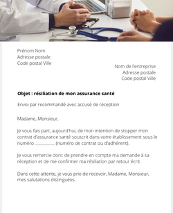 Lettre pour résilier une complémentaire santé