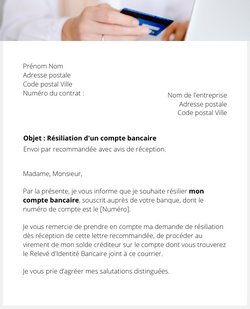 la lettre pour resilier une carte bancaire
