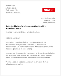 Se désabonner du journal DNA