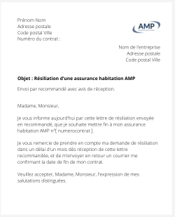 La résiliation d'une assurance logement AMP